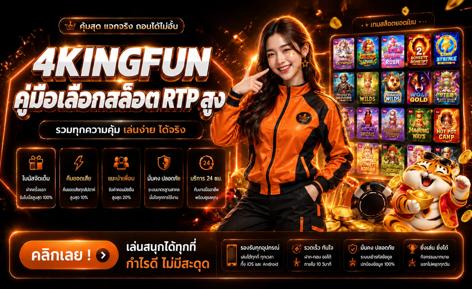 4KINGFUN วิธีเลือกเกมสล็อต อ่าน RTP ก่อนเล่น